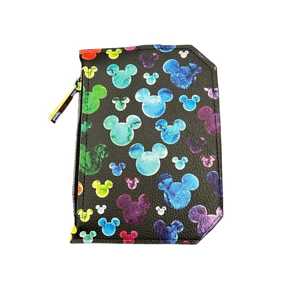 Rainbow Mickey Mouse Ears Custom Made Shoulder Bag With Purse Pal Wallet - Picture 11 of 12